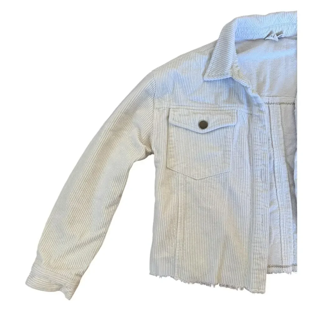 SUBLIME Punk Rock Ska 90s Upcycled Retro Vintage Corduroy Crop Jacket Size Small - Picture 5 of 12